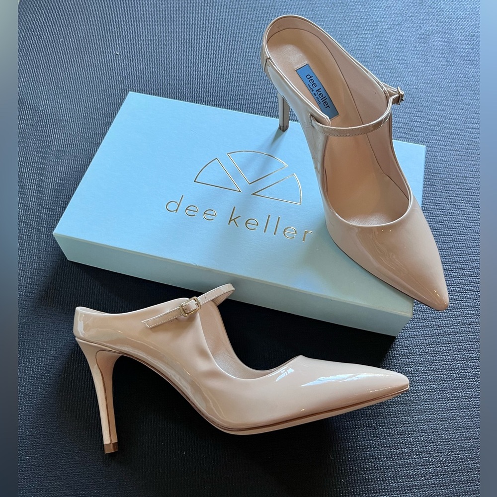 Dee Keller patent leather 3.5 inch heels